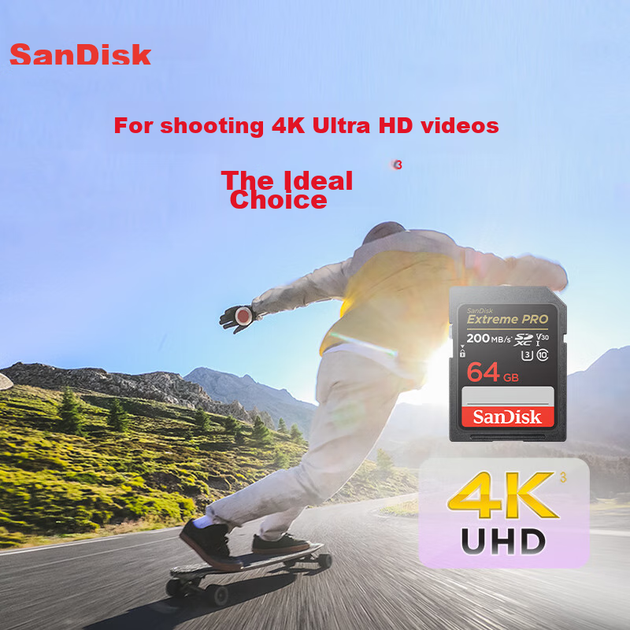 Карта памяти SANDISK Extreme Pro SDXC 64GB Class 10 UHS-I U3 V30 - изображение 3