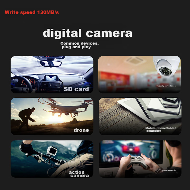 Карта пам'яті SANDISK High Endurance microSDXC 256GB UHS-I U3 V30 + SD-адаптер - Фото 4 Карта пам'яті SANDISK High Endurance microSDXC 256GB UHS-I U3 V30 + SD-адаптер - зображення 4