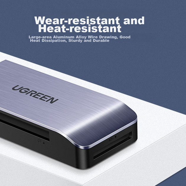 Кард-ридер Ugreen 50540 USB 3.0 SD/TF/CF/MS - Фото 6 Кард-ридер Ugreen 50540 USB 3.0 SD/TF/CF/MS - изображение 6