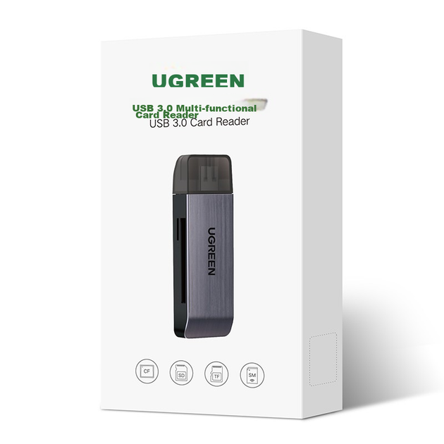 Кард-ридер Ugreen 50540 USB 3.0 SD/TF/CF/MS - Фото 8 Кард-ридер Ugreen 50540 USB 3.0 SD/TF/CF/MS - изображение 8