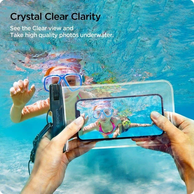 Водонепроникний чохол Spigen A601 Universal Waterproof (2 pack) Crystal Clear (AMP03098) - зображення 2