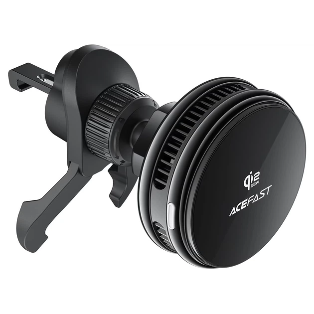 Автомобільний тримач ACEFAST D66 QI2 cooling MagSafe wireless charging car holder 25W Black - Фото 3 Автомобільний тримач ACEFAST D66 QI2 cooling MagSafe wireless charging car holder 25W Black - изображение 3