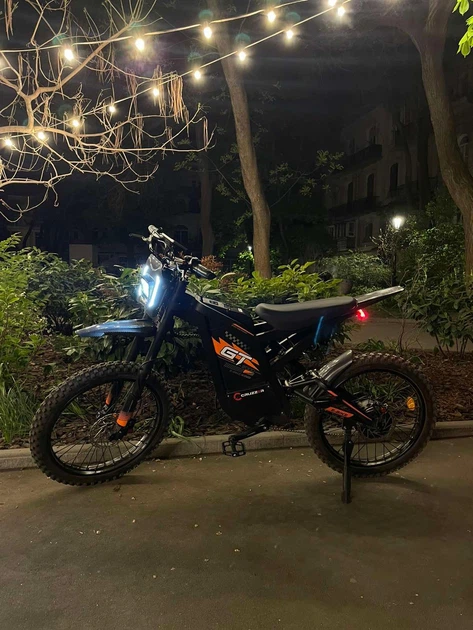 Электропитбайк KING GT2000 (2000W 48V 30Ah) Черный NFC - Фото 14 Электропитбайк KING GT2000 (2000W 48V 30Ah) Черный NFC - изображение 14