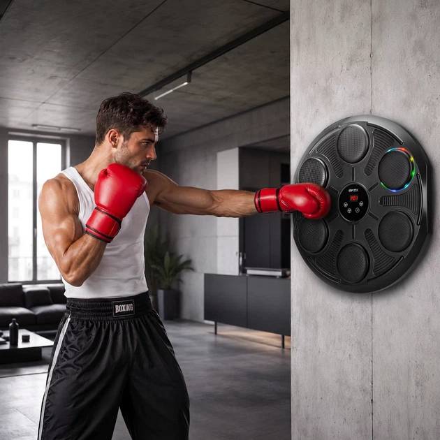 Tarcza bokserska muzyczna Gymtek Smart Boxer BX300 Bluetooth G-05336 Czarna (5905399053369) - obraz 13