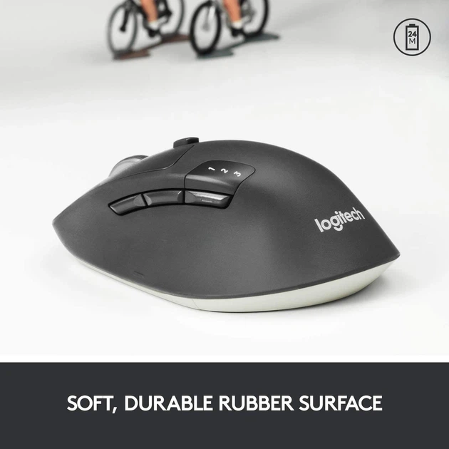 Миша Logitech M720 Triathlon Wireless/Bluetooth Black - изображение 7