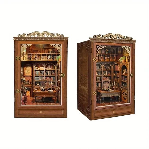 Бук Нук Старовинний книжковий дім Інтер'єрний конструктор Time Book House DIY Book Nook Kit SQ-47 - изображение 2