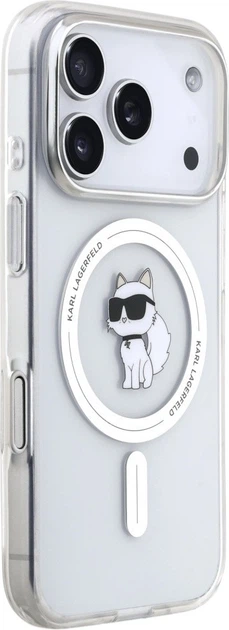 Etui na smartfon Karl Lagerfeld IML Choupette MagSafe do Apple iPhone 17 Pro Max Transparent (KLHMP17XHFCCNOT) - obraz 4
