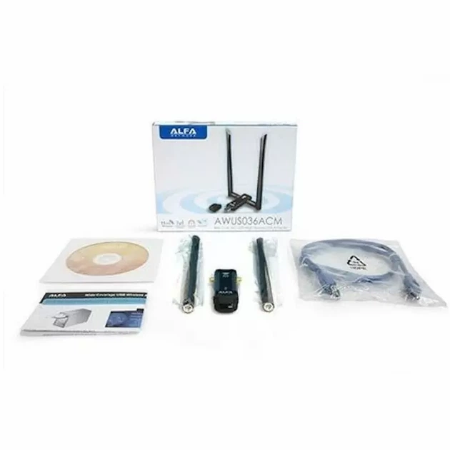 Wi-Fi USB адаптер ALFA Network AWUS036ACM - Фото 2 Wi-Fi USB адаптер ALFA Network AWUS036ACM - зображення 2