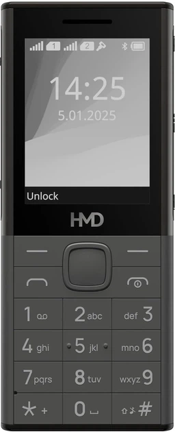 Мобільний телефон HMD 150 MUSIC DS Dark Grey 2 SIM, 2.4" Екран, FM-Radio (150 MUSIC DS DG) - зображення 4