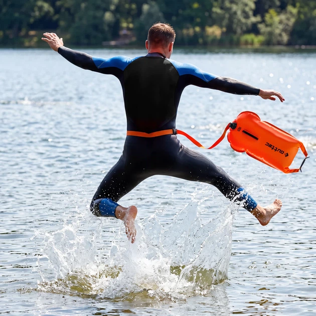 Bojka asekuracyjna Outtec Dry Bag 28 l 2w1 O-42984 z suchą kieszenią (5905884429846) - obraz 10