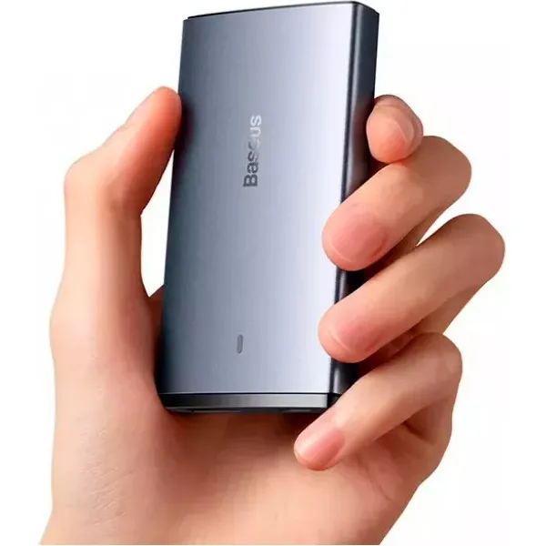 Зарядное устройство Baseus GaN5 Pro Ultra-Slim 65 Вт Type-C + USB + Cable Type-C 100 Вт 1 м серый (CCGP150113) - Фото 7 Зарядное устройство Baseus GaN5 Pro Ultra-Slim 65 Вт Type-C + USB + Cable Type-C 100 Вт 1 м серый (CCGP150113) - изображение 7