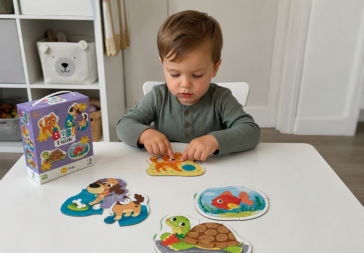 Пазл 4в1 Dodo Baby Puzzle Домашні тварини — перші пазли для дітей від 18 місяців - изображение 6