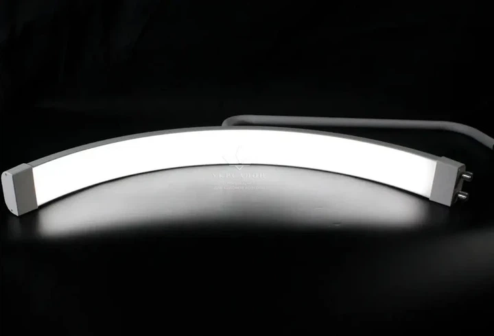 Безтіньова Led лампа Місяць зі штативом Moon Light HD-M8X PRO 50W для косметології, нарощування вій, татуажу.Косметологічна лампа із пультом 3000K-6000K. Білий - зображення 3