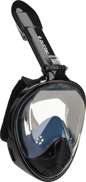 Maska do nurkowania pełnotwarzowa Outtec Aqua Explorer Pro O-05318 z fajką składaną Czarna (5905399053529) - obraz 2