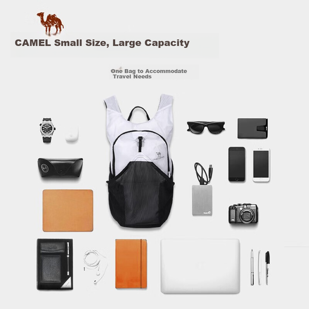 Рюкзак CAMEL спортивний складаний легкий, для походів - Фото 3 Рюкзак CAMEL спортивний складаний легкий, для походів - зображення 3