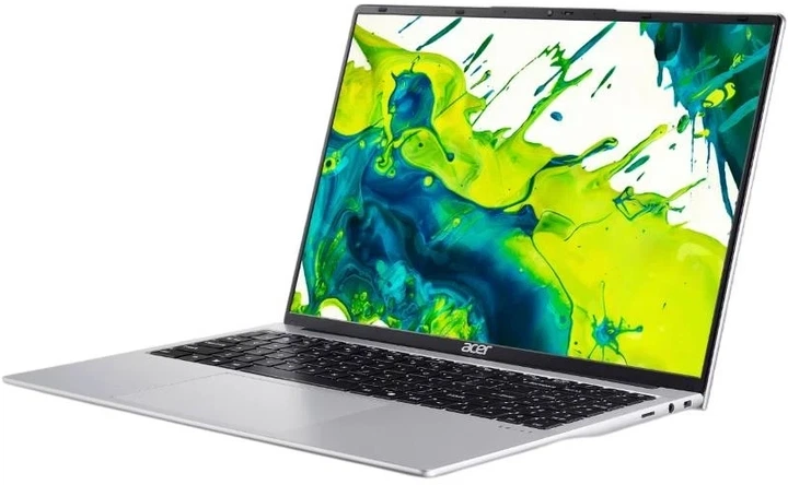 Ноутбук Acer Swift Lite SFL16-31P-36DW (NX.D4WEU.002) Silver / 16" IPS WUXGA / Intel Core 3 N355 / RAM 8 ГБ / SSD 512 ГБ - изображение 4