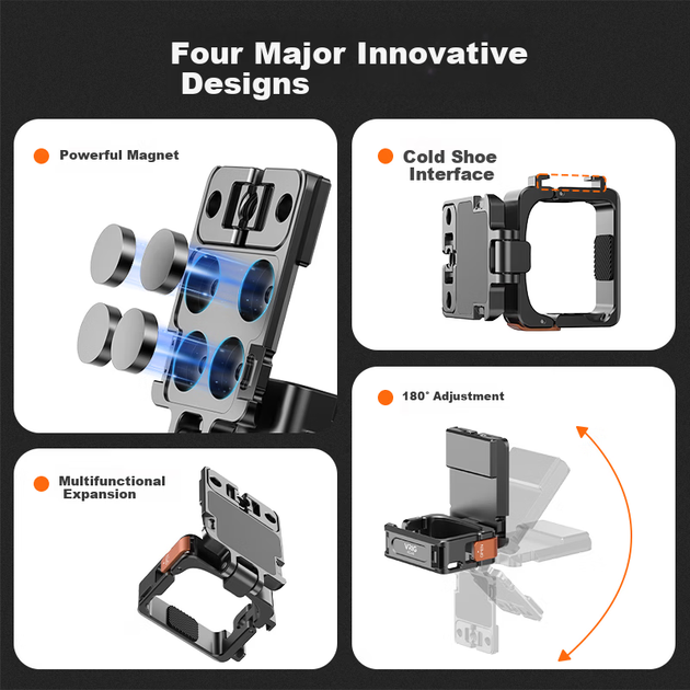 Крепление VRIG Магнитное для DJI Pocket 3 (AC-46) - Фото 6 Крепление VRIG Магнитное для DJI Pocket 3 (AC-46) - изображение 6