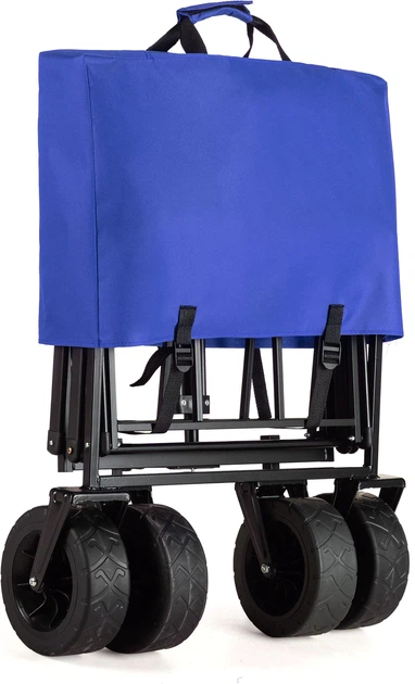 Візок туристичний складаний Outtec EasyGo 100 л Синій 185370 (5905884421864) - зображення 7