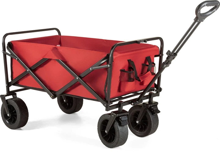 Wózek turystyczny składany Outtec EasyGo 100 l Czerwony 185371 (5905884421871) - obraz 2