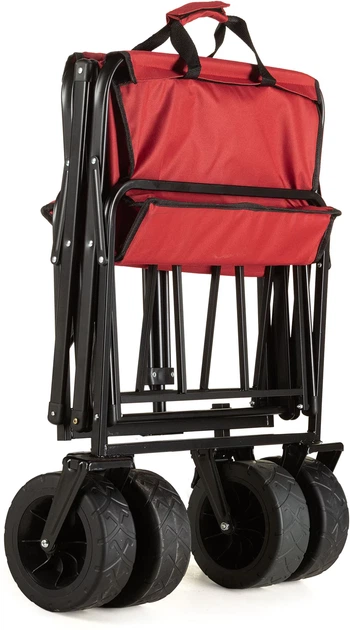 Wózek turystyczny składany Outtec EasyGo 100 l Czerwony 185371 (5905884421871) - obraz 6