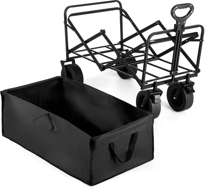 Візок туристичний складаний Outtec EasyGo 100 л Чорний 185366 (5905884421857) - зображення 5