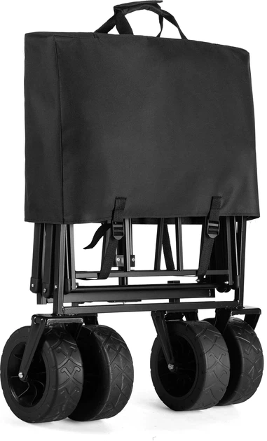 Візок туристичний складаний Outtec EasyGo 100 л Чорний 185366 (5905884421857) - зображення 7