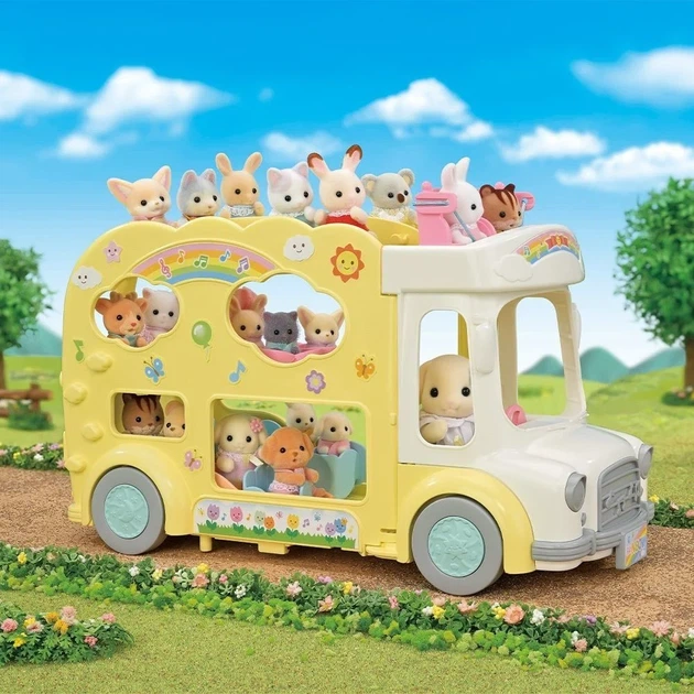 Игровой набор Sylvanian Families Детский двухэтажный автобус 5744 (5744) - изображение 7