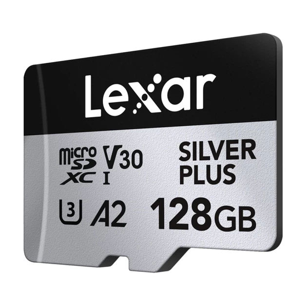 Карта пам'яті Lexar Silver Plus 128GB + адаптер (LMSSIPL128G-BNANG) - зображення 4