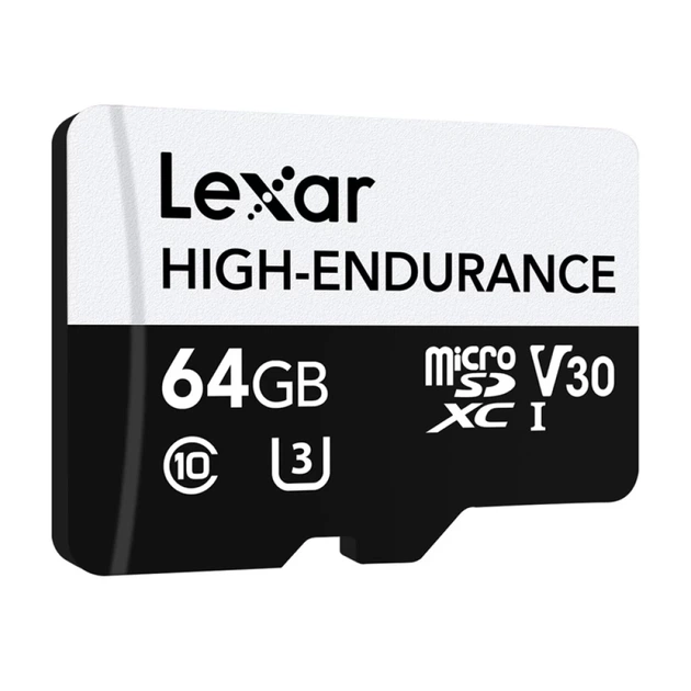 Карта пам'яті Lexar High-Endurance microSDHC/microSDXC 64GB (LMSHGED064G-BCNNG) - Фото 2 Карта пам'яті Lexar High-Endurance microSDHC/microSDXC 64GB (LMSHGED064G-BCNNG) - зображення 2