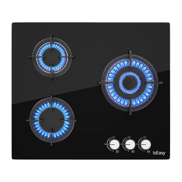 Плита газова IsEasy MGBG-603S2R 3 конфорки (6977132450260) - зображення 2