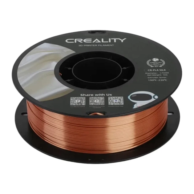 Filament Creality CR-Silk PLA miedziano-czerwony 1.75 mm 1 kg (6971636408949) - obraz 3