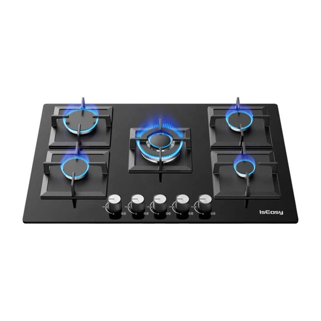 Плита газовая IsEasy MGBG-775S2 5 горелок (6977132450277) - изображение 3