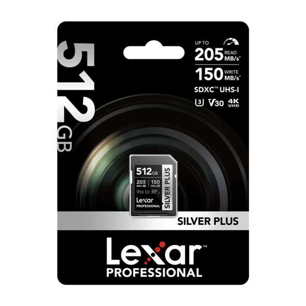 Карта памяти Lexar Professional Silver Plus SDXC 512GB (LSDSIPL512G-BNNNG) - изображение 6