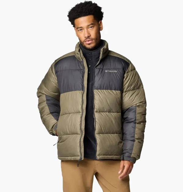 Пуховик чоловічий зимовий Columbia Pike Lake Ii Olive розмір XL - Фото 1 Пуховик чоловічий зимовий Columbia Pike Lake Ii Olive розмір XL - зображення 1