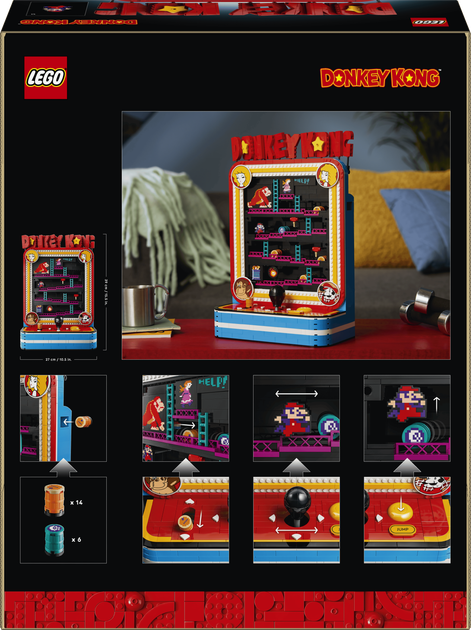 Конструктор LEGO Super Mario Аркадна гра Donkey Kong 1367 деталей (72051) - зображення 9
