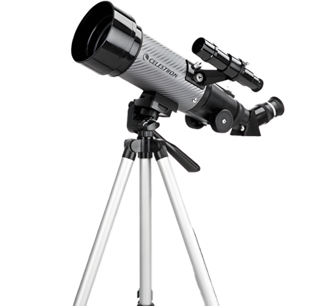 Телескоп Celestron 70 мм з об'єктивом DX для астрономії на штативі - Фото 1 Телескоп Celestron 70 мм з об'єктивом DX для астрономії на штативі - зображення 1