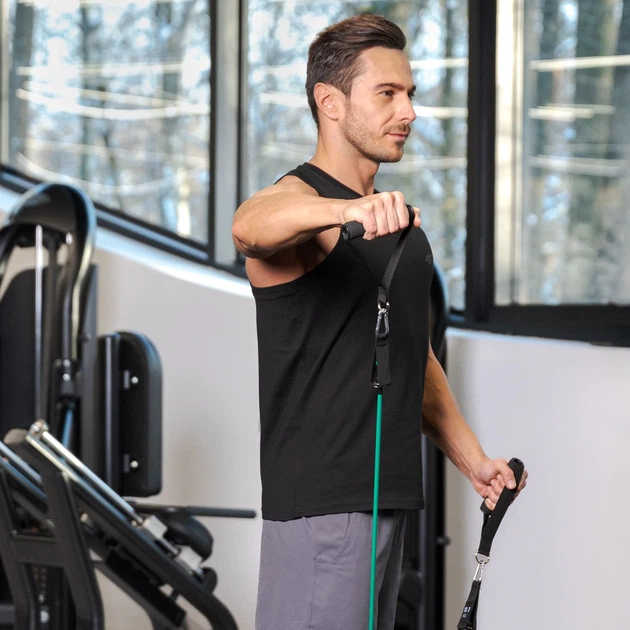 Zestaw ekspanderów rurowych Gymtek GK-006 5 szt, opór 4.5–22.7 kg Wielokolorowy (5907766660286) - obraz 15