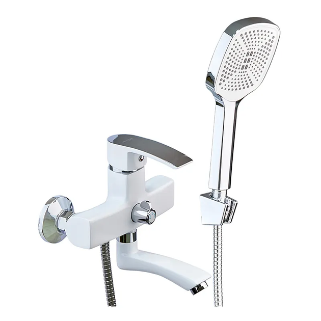 Змішувач для ванни MIXXUS MAGNUM 009 EURO WHITE-CHROME (Колір білий/хром) (MI6203) - Фото 1 Змішувач для ванни MIXXUS MAGNUM 009 EURO WHITE-CHROME (Колір білий/хром) (MI6203) - изображение 1