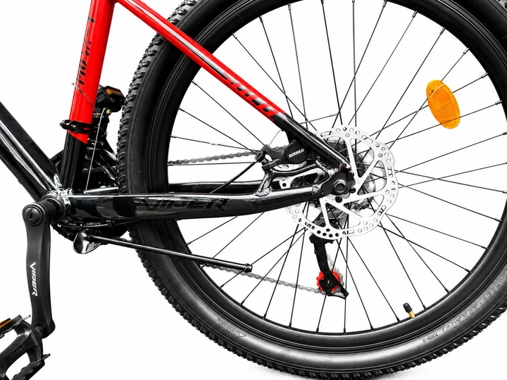 Подростковый горный велосипед MTB Viper SOLO Al 26" рама 15.5", 21 скорость, дисковые тормоза, алюминиевая рама, красный - изображение 7