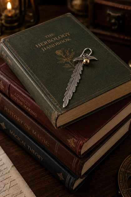 Металева закладка для книг Снитч з Гаррі Поттера MRBookmark ⬩ срібляста - зображення 3