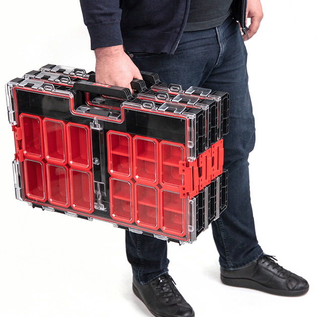 Органайзер для дрібних деталей, 21", 531x379x77, SYSTEM One Organizer L 2.0, ORGQL2CZAPG001, QBRICK - Фото 4 Органайзер для дрібних деталей, 21", 531x379x77, SYSTEM One Organizer L 2.0, ORGQL2CZAPG001, QBRICK - изображение 4