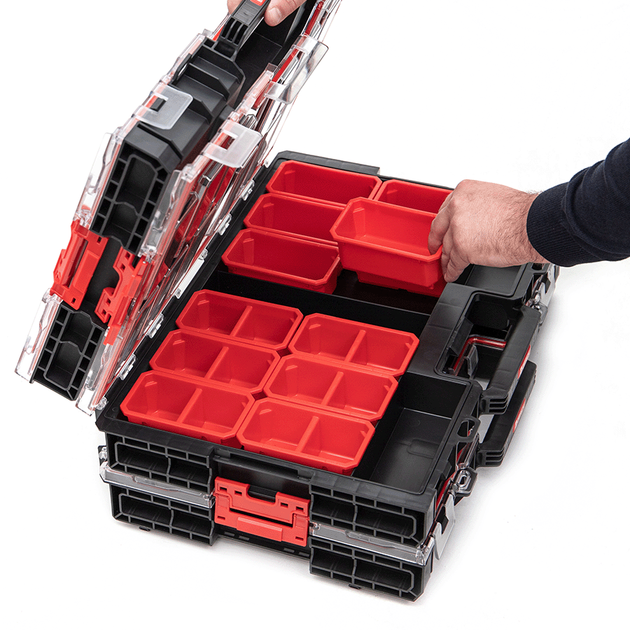 Органайзер для дрібних деталей, 21", 531x379x77, SYSTEM One Organizer L 2.0, ORGQL2CZAPG001, QBRICK - Фото 5 Органайзер для дрібних деталей, 21", 531x379x77, SYSTEM One Organizer L 2.0, ORGQL2CZAPG001, QBRICK - изображение 5