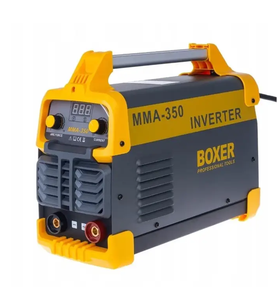 Инверторный сварочный аппарат BOXER SR-2004 MMA IGBT 20 350 А для электродов 1,6 5 мм со щитком кабелями и щеткой - Фото 5 Инверторный сварочный аппарат BOXER SR-2004 MMA IGBT 20 350 А для электродов 1,6 5 мм со щитком кабелями и щеткой - изображение 5