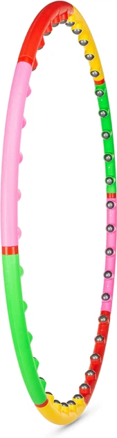 Hula-hop składane z masażerem Gymtek G-66395 95.5 cm Wielokolorowe (5907766663959) - obraz 2