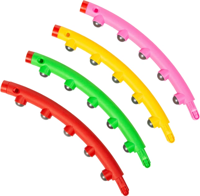 Hula-hop składane z masażerem Gymtek G-66395 95.5 cm Wielokolorowe (5907766663959) - obraz 3