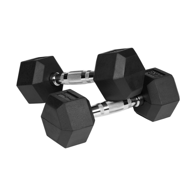 Гумовані гантелі HEX Rebel RBA-2325-04 2x4 кг чавунні - изображение 2