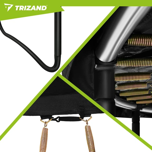 Батут Trizand 366 см із захисною сіткою та драбиною, до 150 кг - изображение 4