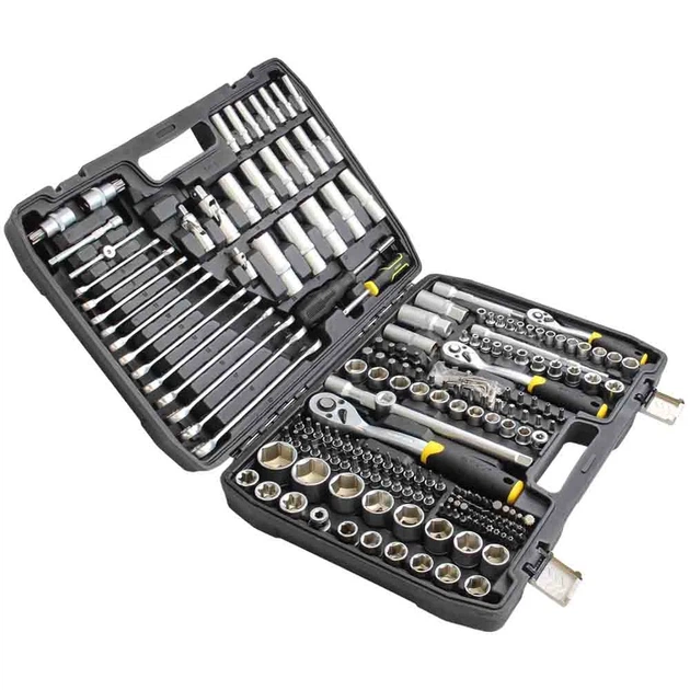 Набор насадок торцевых и бит 1/4", 3/8", 1/2" 216шт CrV 460х350х90 мм - Фото 2 Набор насадок торцевых и бит 1/4", 3/8", 1/2" 216шт CrV 460х350х90 мм - изображение 2