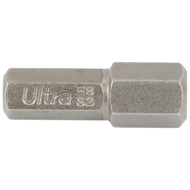 Біти HEX 8х25 мм ¼" S2 8 шт для шуруповерта ULTRA - зображення 3