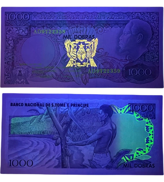 Банкнота 1000 добрас Сан-Томе і Прінсіпі 1989 рік UNC - изображение 2